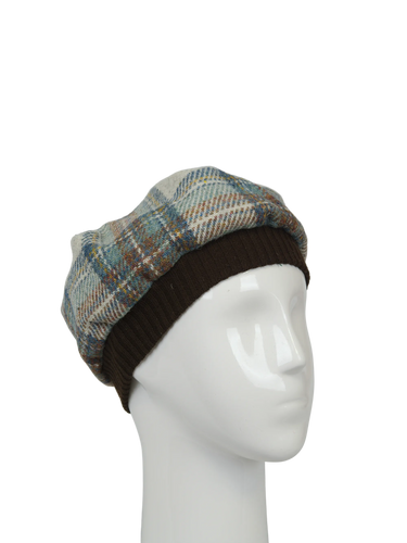Harris Tweed Beret - A0259 (Brown)