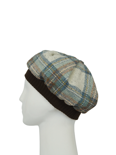 Harris Tweed Beret - A0259 (Brown)