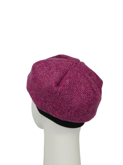 Harris Tweed Beret - HB130 (Black)