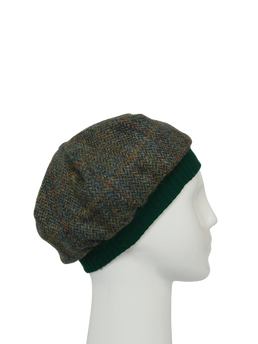 Harris Tweed Beret - HB161 (Green)