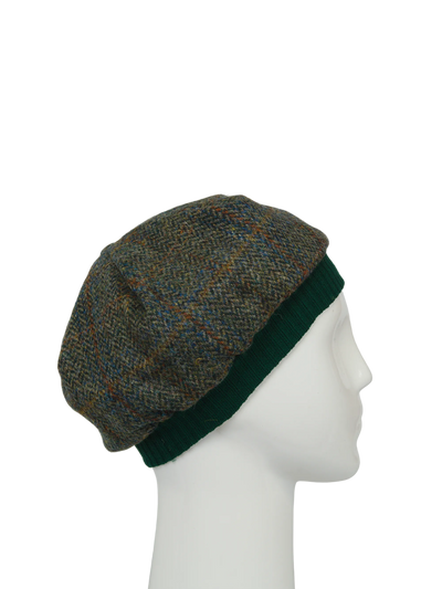 Harris Tweed Beret - HB161 (Green)