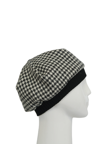 Harris Tweed Beret - HO63 (Black)