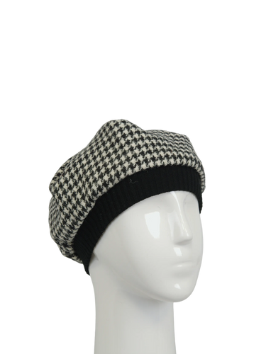 Harris Tweed Beret - HO63 (Black)