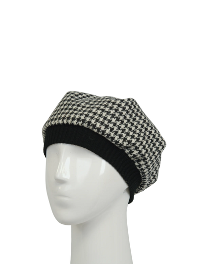 Harris Tweed Beret - HO63 (Black)