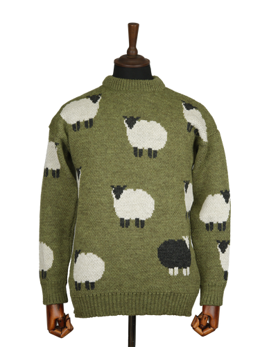 Unisex Black Sheep Jumper - Dark Apple