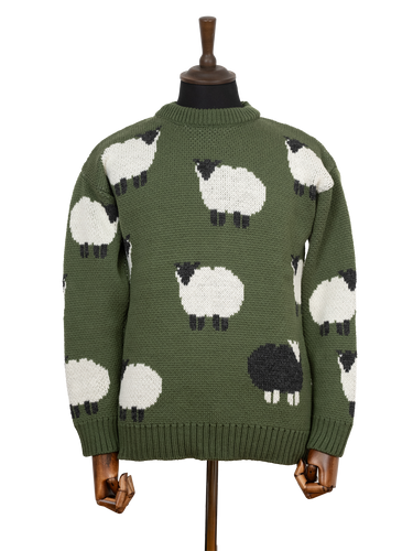 Unisex Black Sheep Jumper - Green
