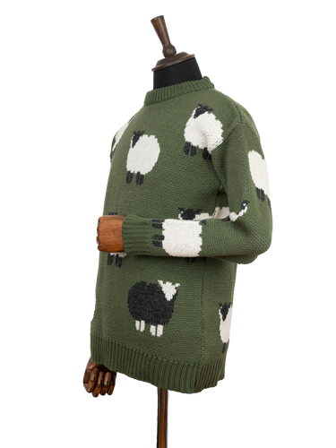 Unisex Black Sheep Jumper - Green