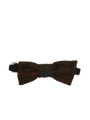 Harris Tweed Bow Tie - Brown w/RedBlueOC