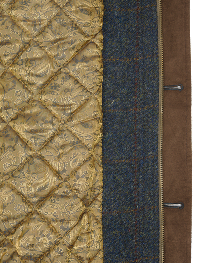 Harris Tweed Boyd Field Coat Blue Multi