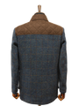 Harris Tweed Boyd Field Coat Blue Multi