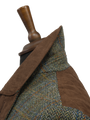 Harris Tweed Boyd Field Coat Green Herringbone With Overcheck