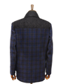 Harris Tweed Boyd Field Coat Navy Block Check