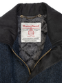 Harris Tweed Boyd Field Coat - Navy Herringbone