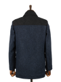Harris Tweed Boyd Field Coat - Navy Herringbone