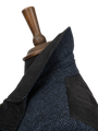 Harris Tweed Boyd Field Coat - Navy Herringbone