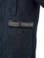 Harris Tweed Boyd Field Coat - Navy Herringbone