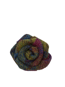 Harris Tweed Brooch - Rose A0195 (TT)
