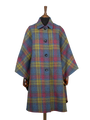 Harris Tweed Ladies Buttoned Long Cape - A0195