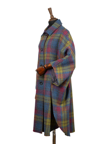 Harris Tweed Ladies Buttoned Long Cape - A0195