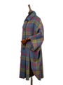 Harris Tweed Ladies Buttoned Long Cape - A0195