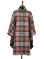 Harris Tweed Ladies Buttoned Long Cape A0254