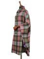 Harris Tweed Ladies Buttoned Long Cape A0254