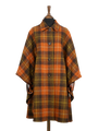 Harris Tweed Ladies Buttoned Long Cape - A0258