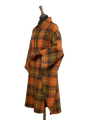 Harris Tweed Ladies Buttoned Long Cape - A0258