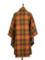 Harris Tweed Ladies Buttoned Long Cape - A0258