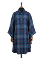 Harris Tweed Ladies Buttoned Long Cape - A075