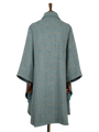 Harris Tweed Ladies Buttoned Long Cape Opal HB132