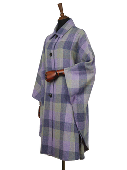 Harris Tweed Ladies Buttoned Long Cape HB156