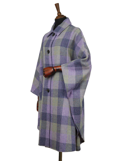 Harris Tweed Ladies Buttoned Long Cape HB156