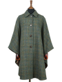 Harris Tweed Ladies Buttoned Long Cape HB161