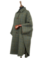 Harris Tweed Ladies Buttoned Long Cape HB161