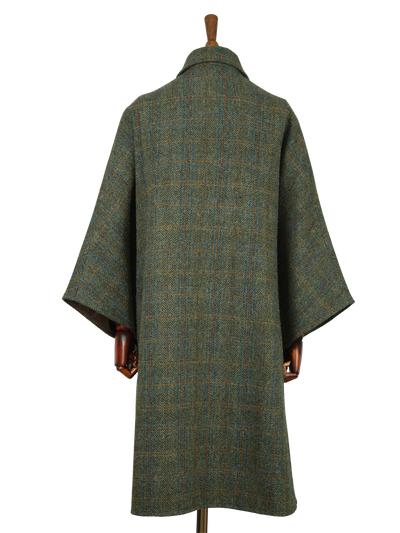 Harris Tweed Ladies Buttoned Long Cape HB161