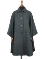 Harris Tweed Ladies Buttoned Long Cape HB80