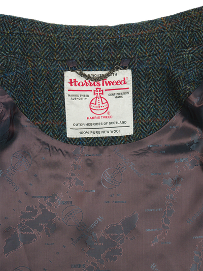 Harris Tweed Ladies Buttoned Long Cape HB80
