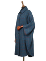 Harris Tweed Ladies Buttoned Long Cape Ocean
