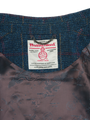Harris Tweed Ladies Buttoned Long Cape Ocean
