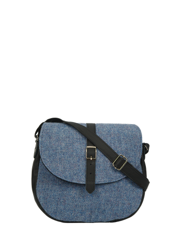 Harris Tweed Catriona Bag - 228 (Black Leather)