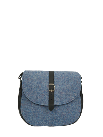 Harris Tweed Catriona Bag - 228 (Black Leather)