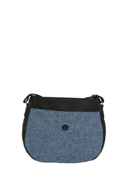 Harris Tweed Catriona Bag 228 (Black Leather)