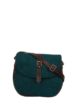 Harris Tweed Catriona Bag 334 (Brown Leather)