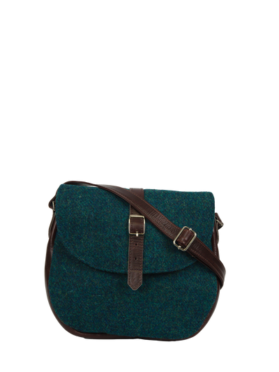 Harris Tweed Catriona Bag - 334 (Brown Leather)