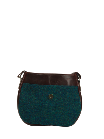 Harris Tweed Catriona Bag - 334 (Brown Leather)