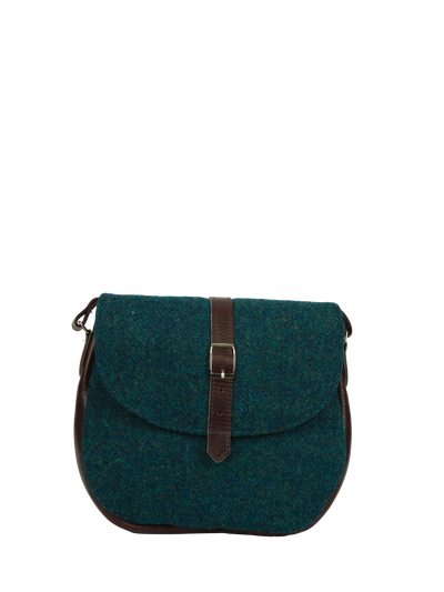 Harris Tweed Catriona Bag - 334 (Brown Leather)
