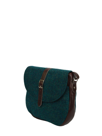 Harris Tweed Catriona Bag - 334 (Brown Leather)