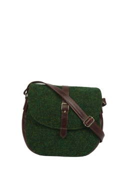 Harris Tweed Catriona Bag 352 (Brown Leather)
