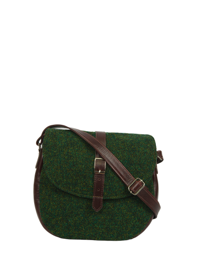 Harris Tweed Catriona Bag - 352 (Brown Leather)